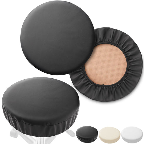 2-Pk Round Stool Seat Cover - Slipcover for Swivel Chair